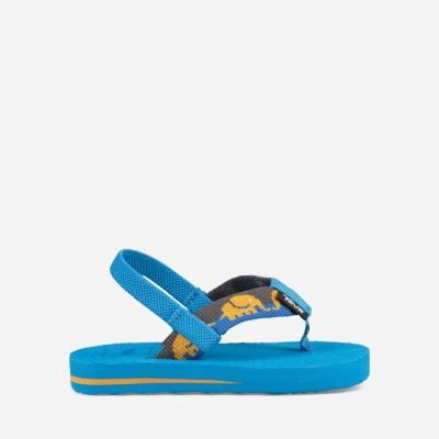 Teva Mush II - Kids' Teva Flip Flops - Blue | India (NZDS59867)